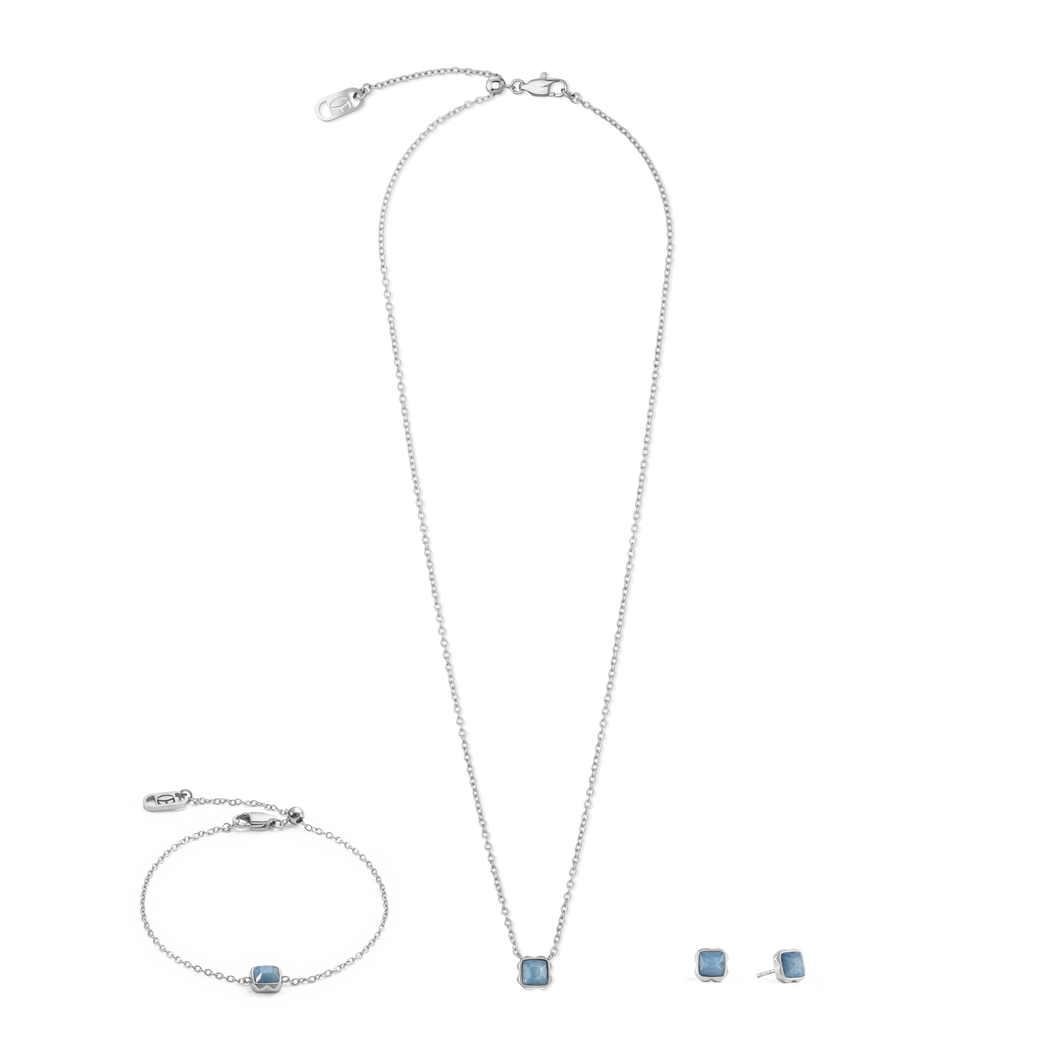 Pietra Di Nascita Marzo Collana Avventurina Blu Argento