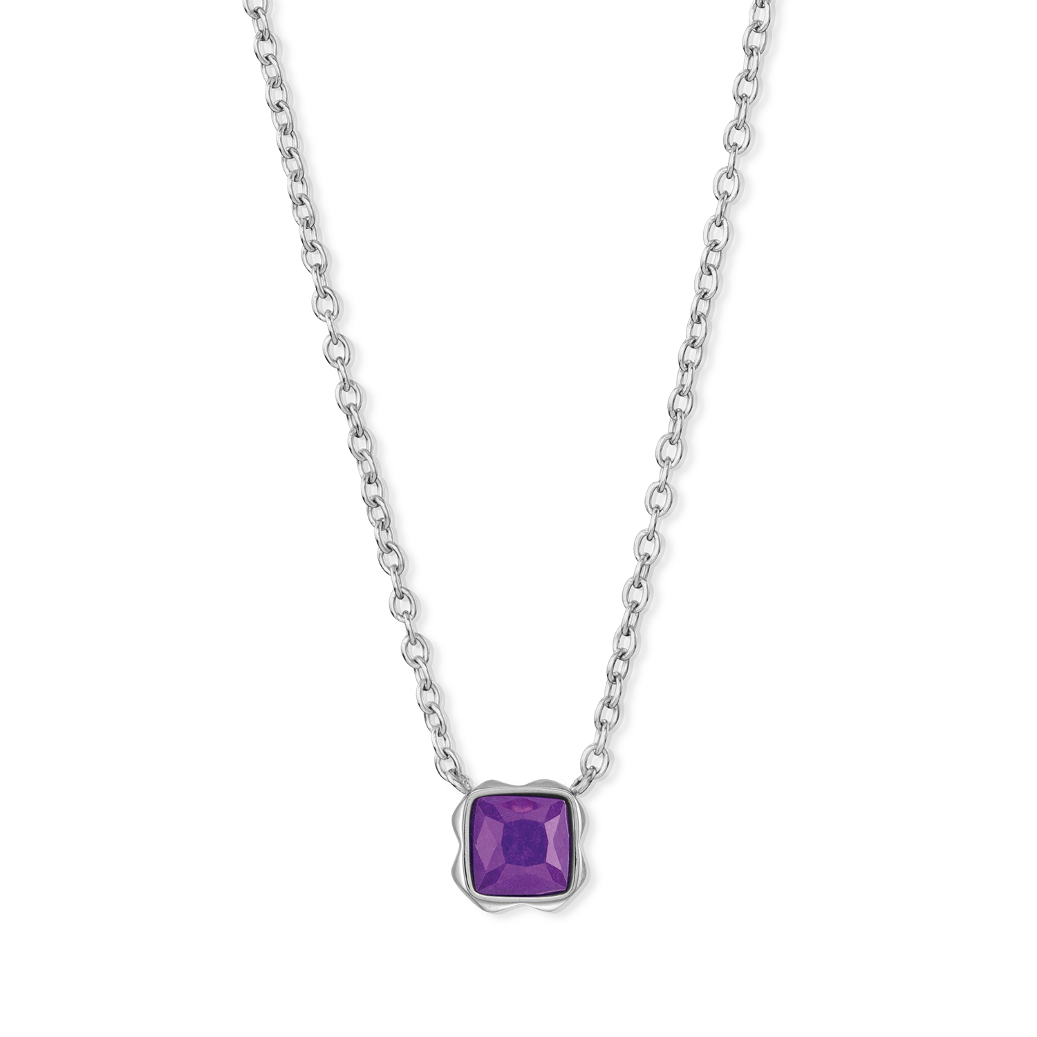 Pietra Di Nascita Febbraio Collana Sugilite Argento