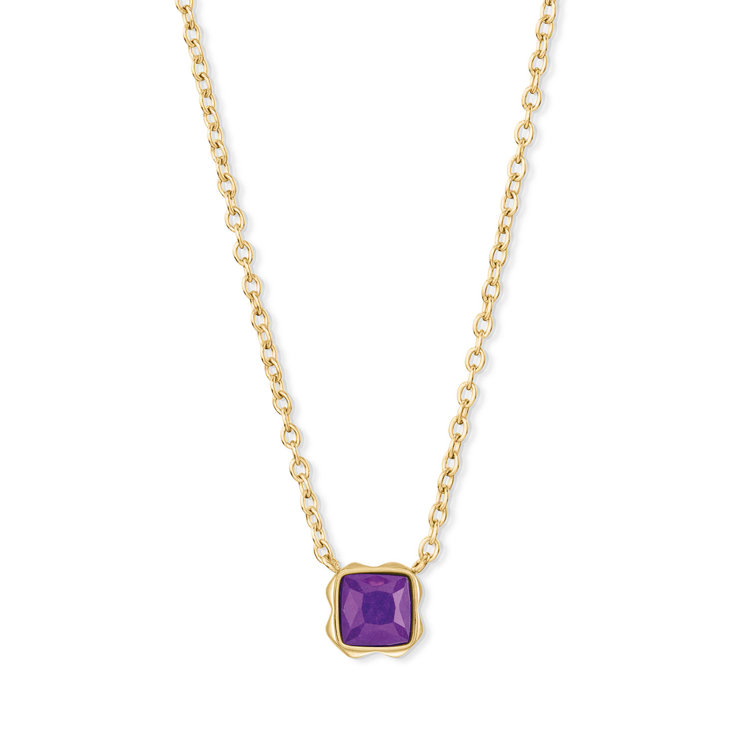 Pietra Di Nascita Febbraio Collana Sugilite Oro