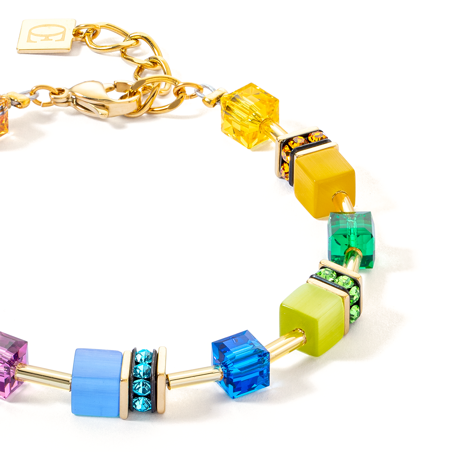 Bracciale GeoCUBE® Iconic Layer oro-arcobaleno