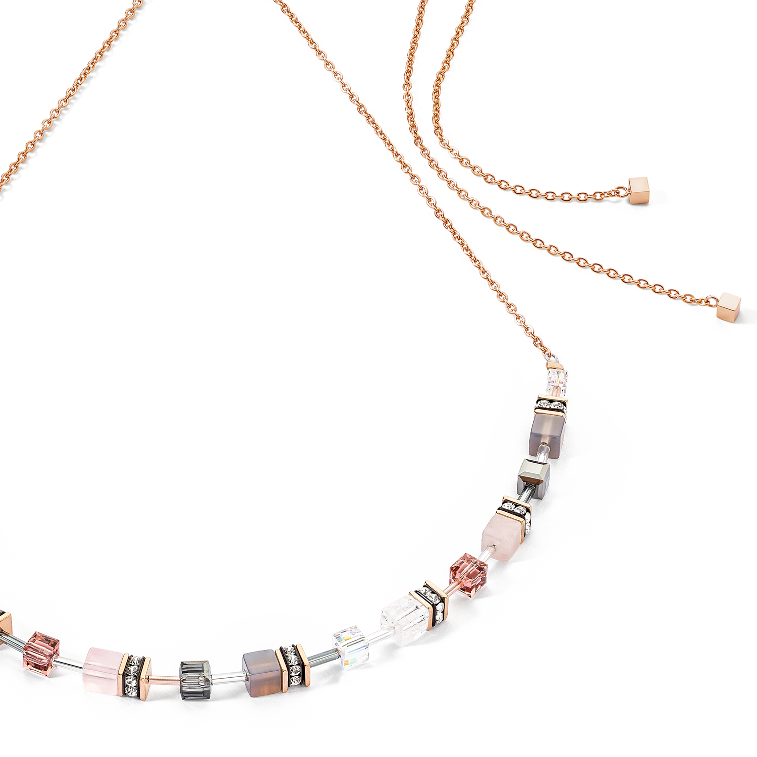 Collana GeoCUBE® Iconic Nature Chain rosa