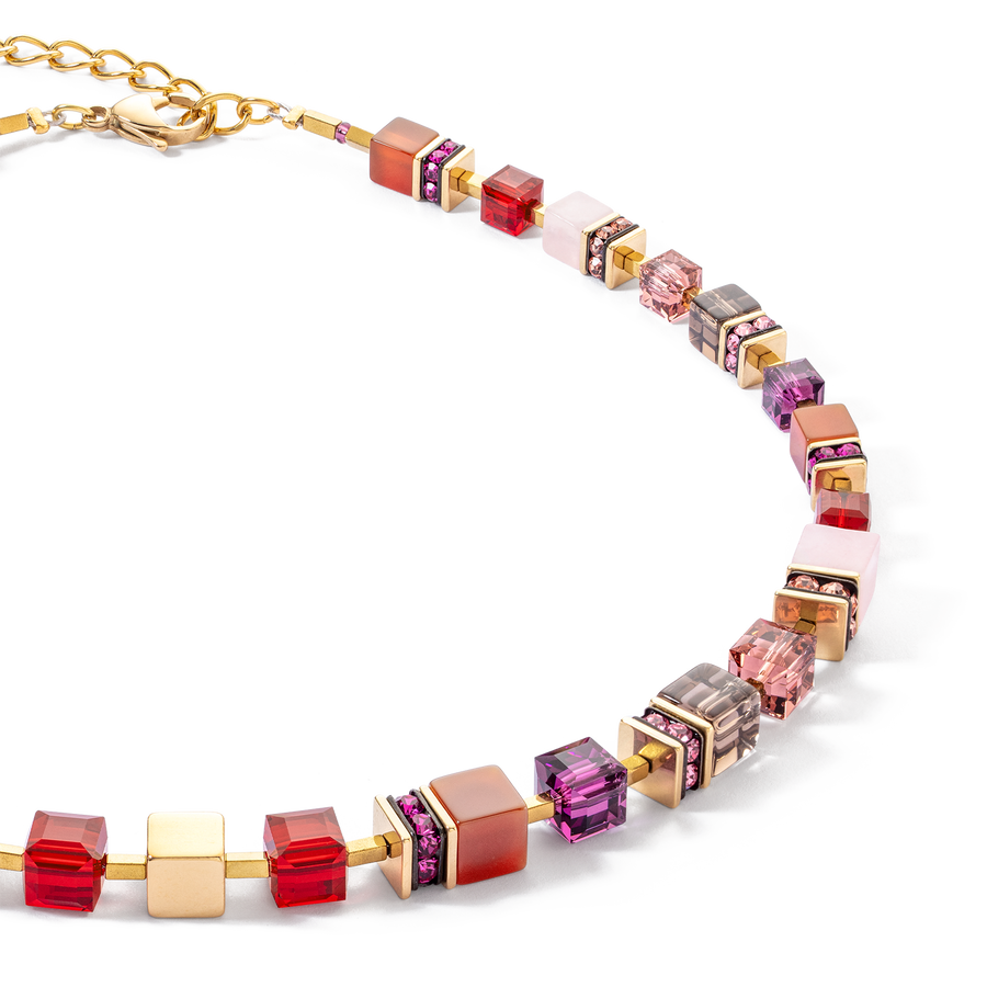 Collana GeoCUBE® Precious statement oro-rosso