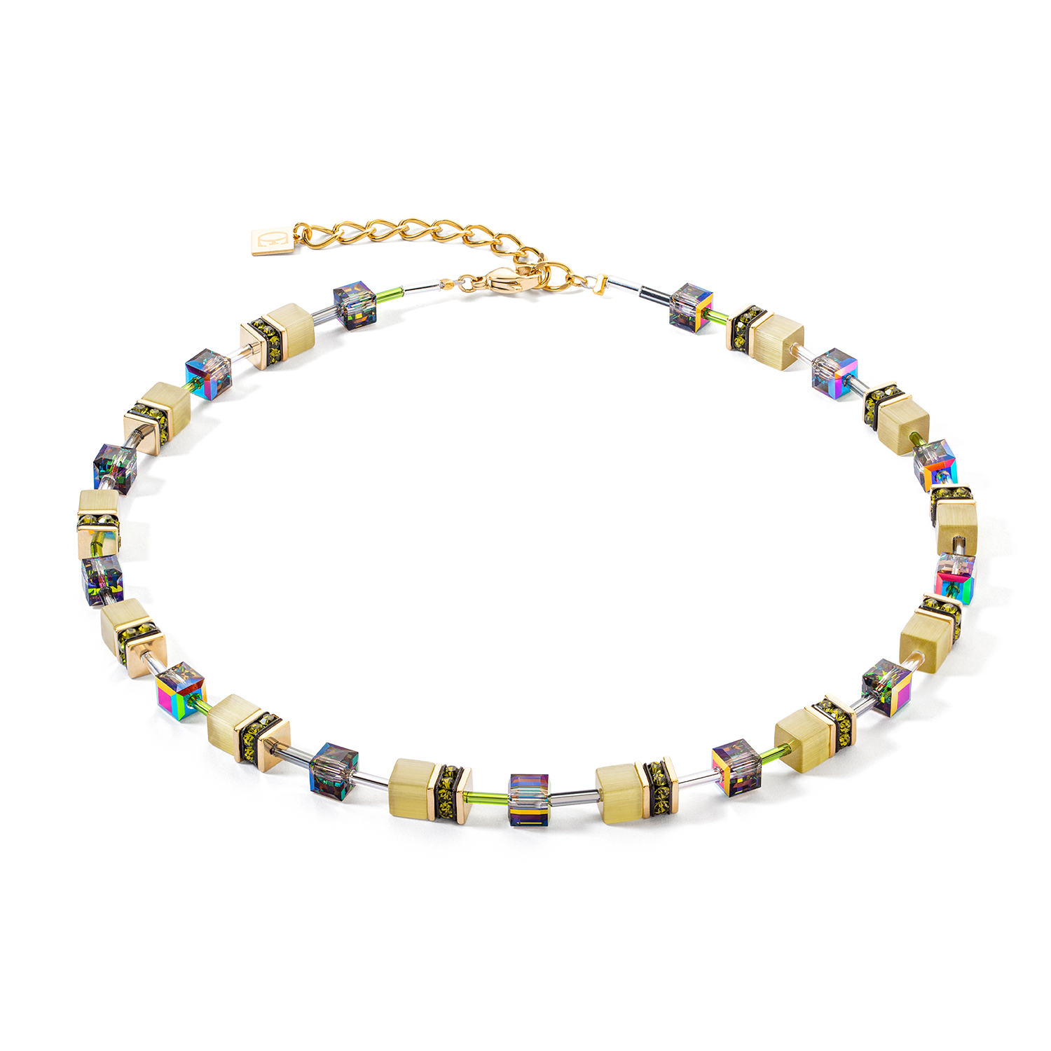 Collana GeoCUBE® Iconic Mono Oro oliva