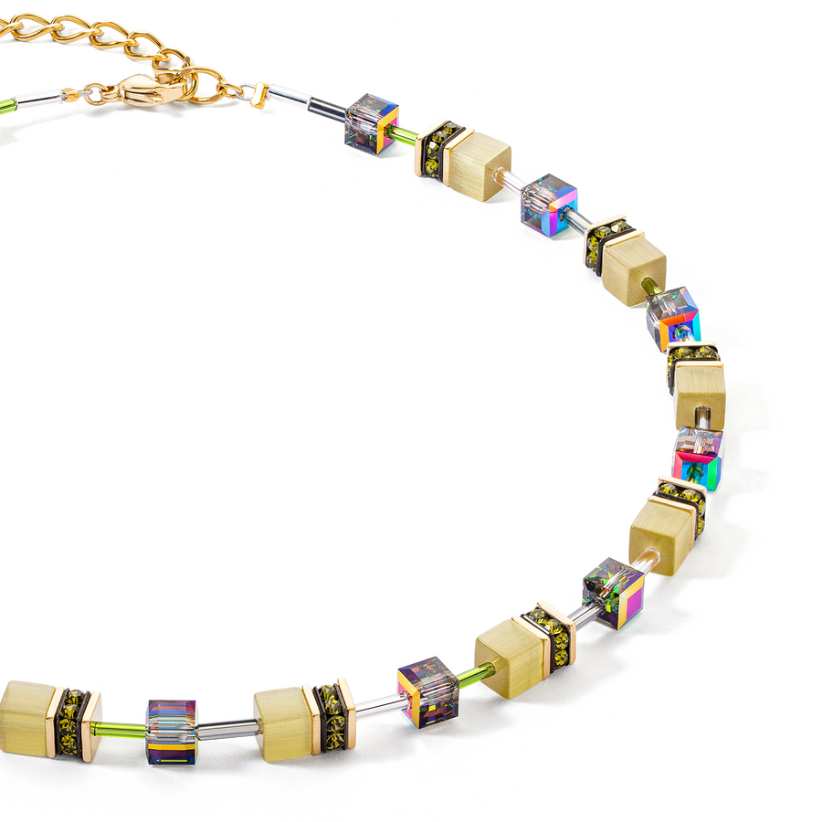 Collana GeoCUBE® Iconic Mono Oro oliva