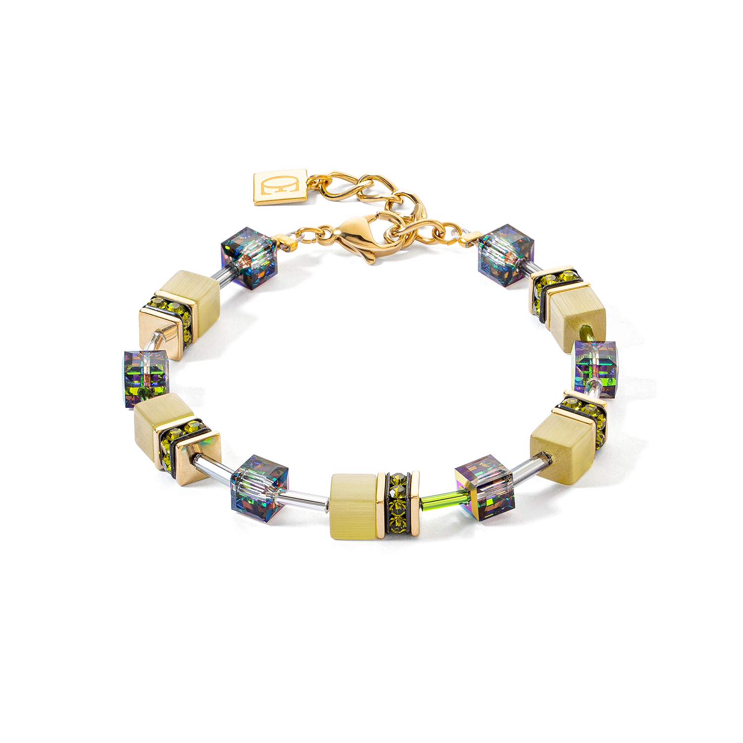 Bracciale GeoCUBE® Iconic Mono Oro oliva