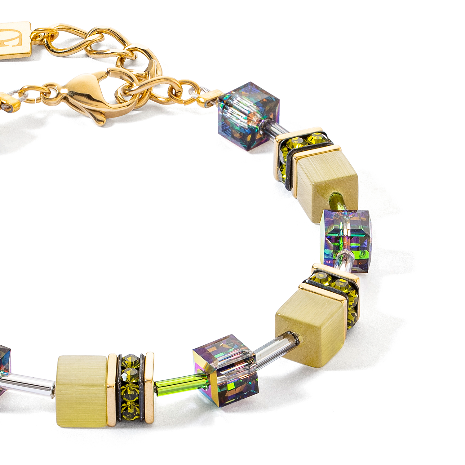 Bracciale GeoCUBE® Iconic Mono Oro oliva