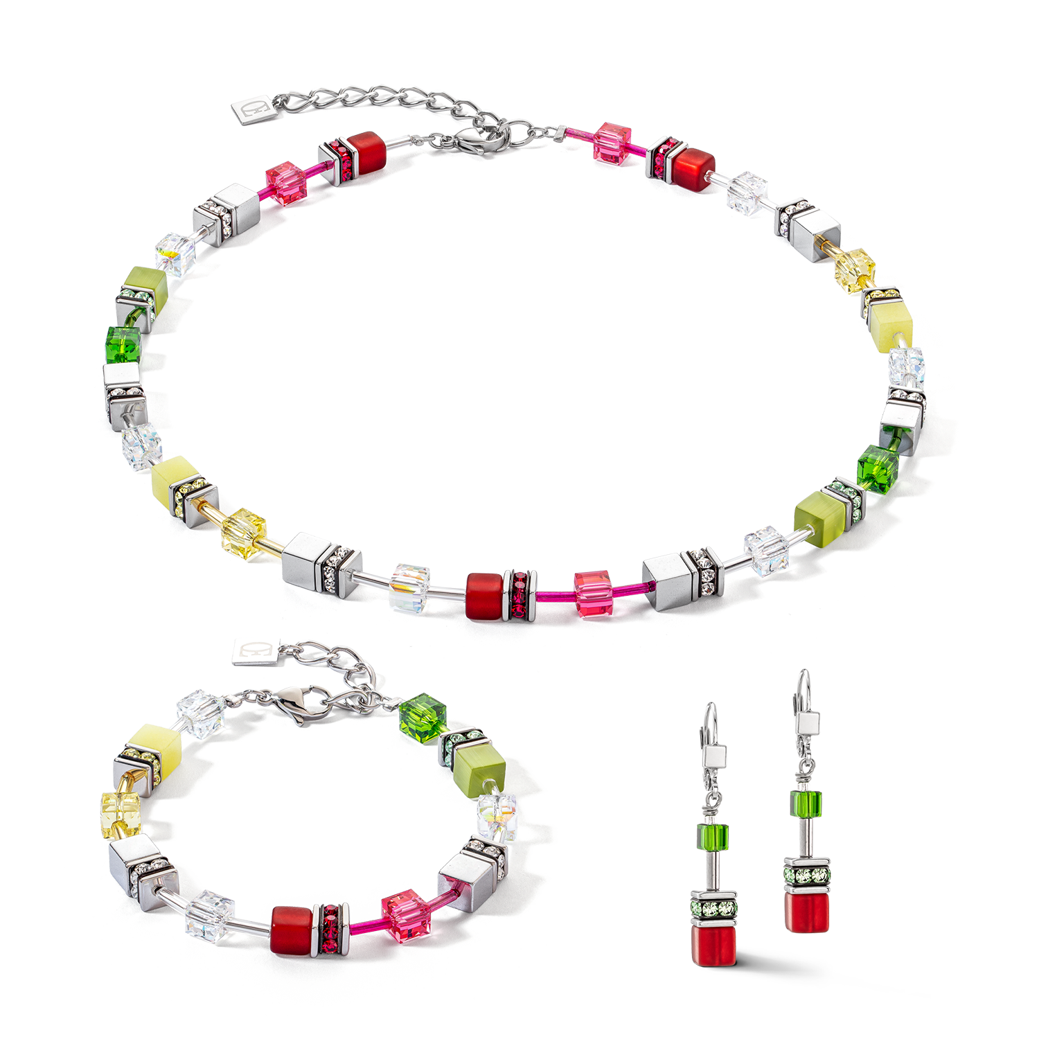 Collana GeoCUBE® Iconic rosso-verde