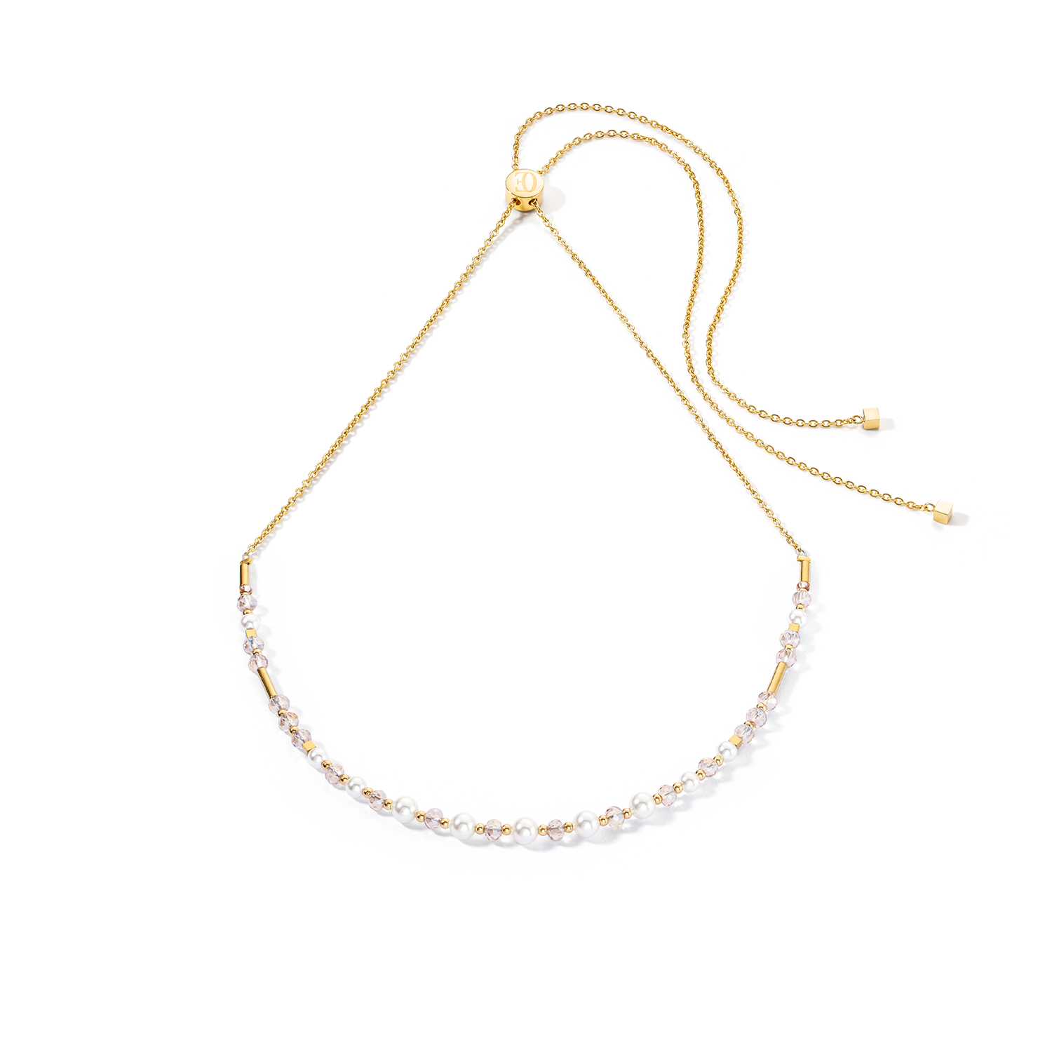 Collana Princess Pearls Chain oro-bianco