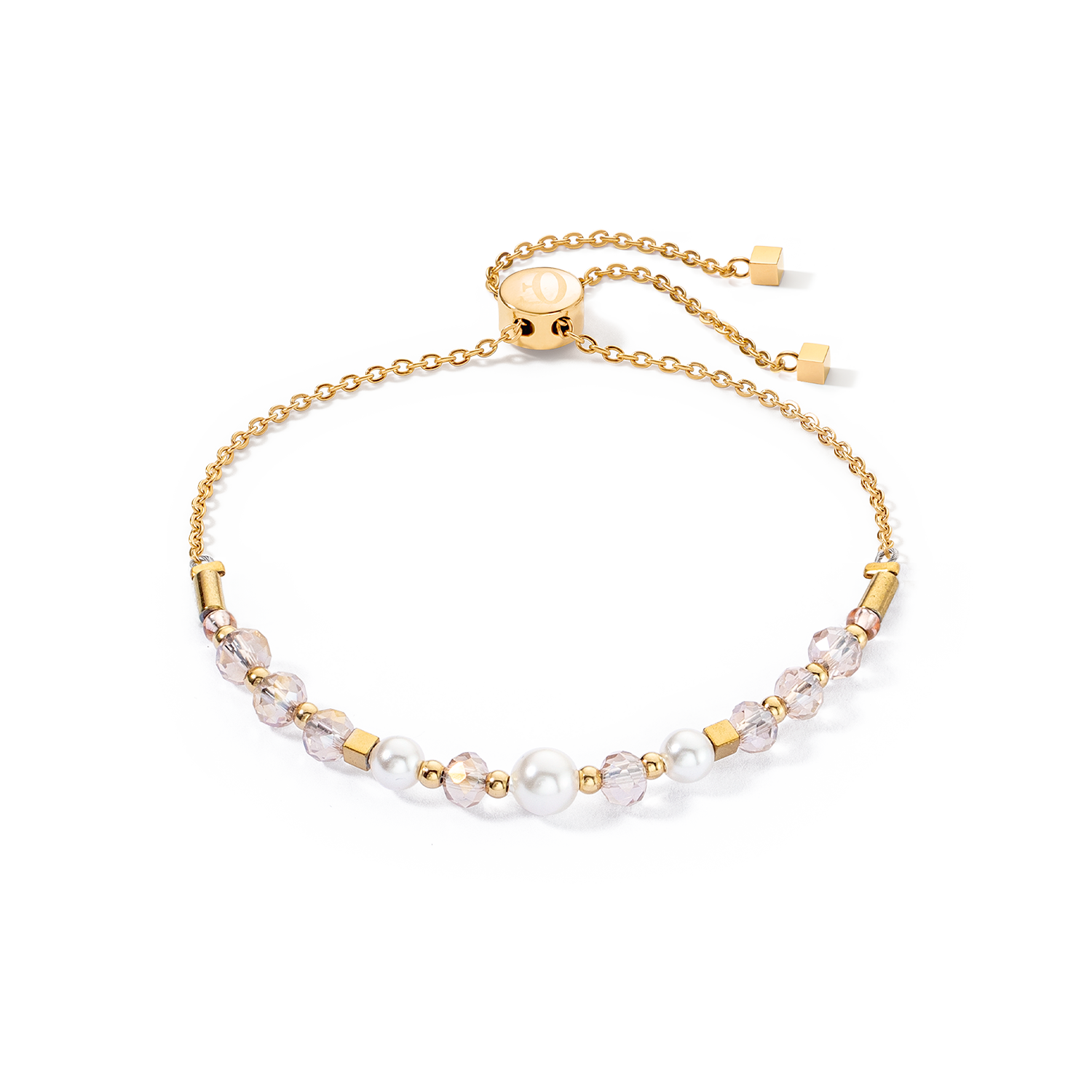 Bracciale Princess Pearls Chain oro-bianco