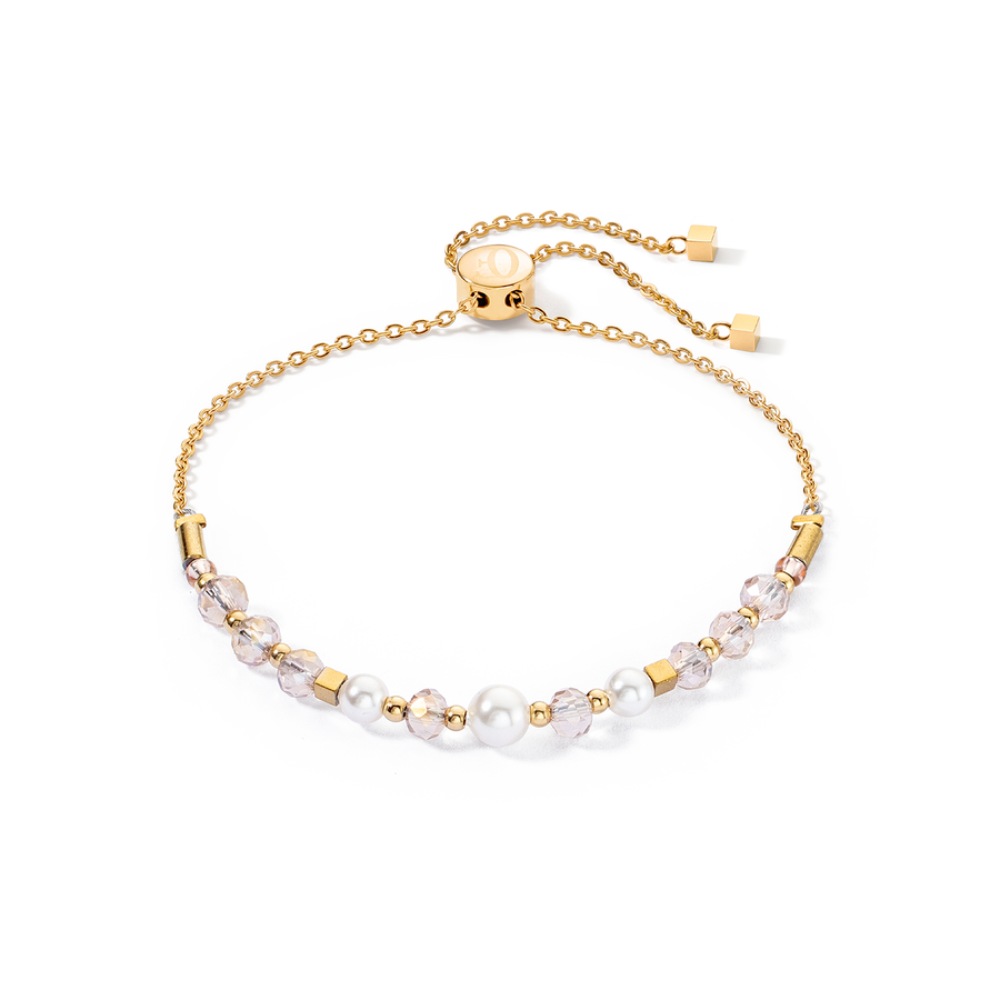 Bracciale Princess Pearls Chain oro-bianco