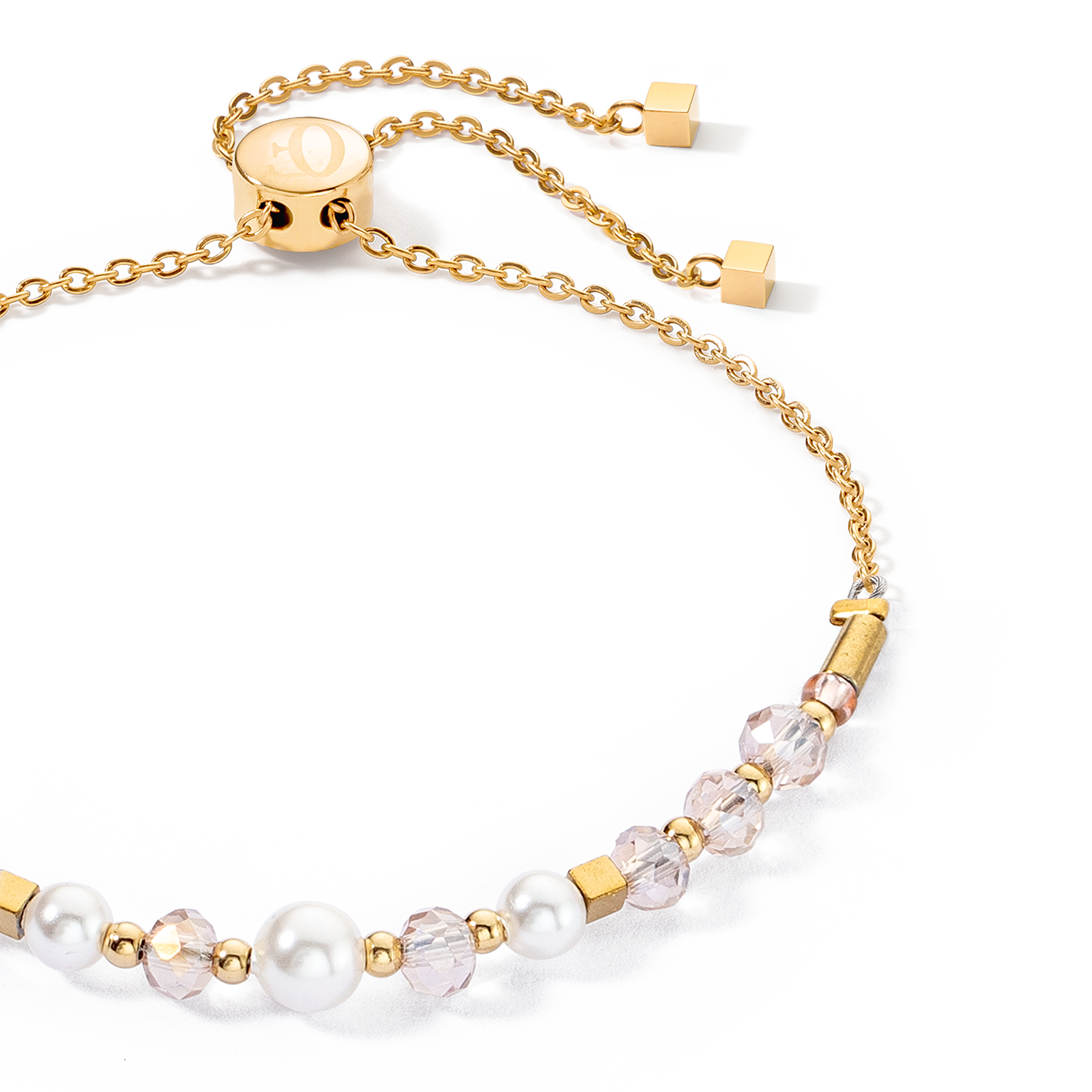 Bracciale Princess Pearls Chain oro-bianco