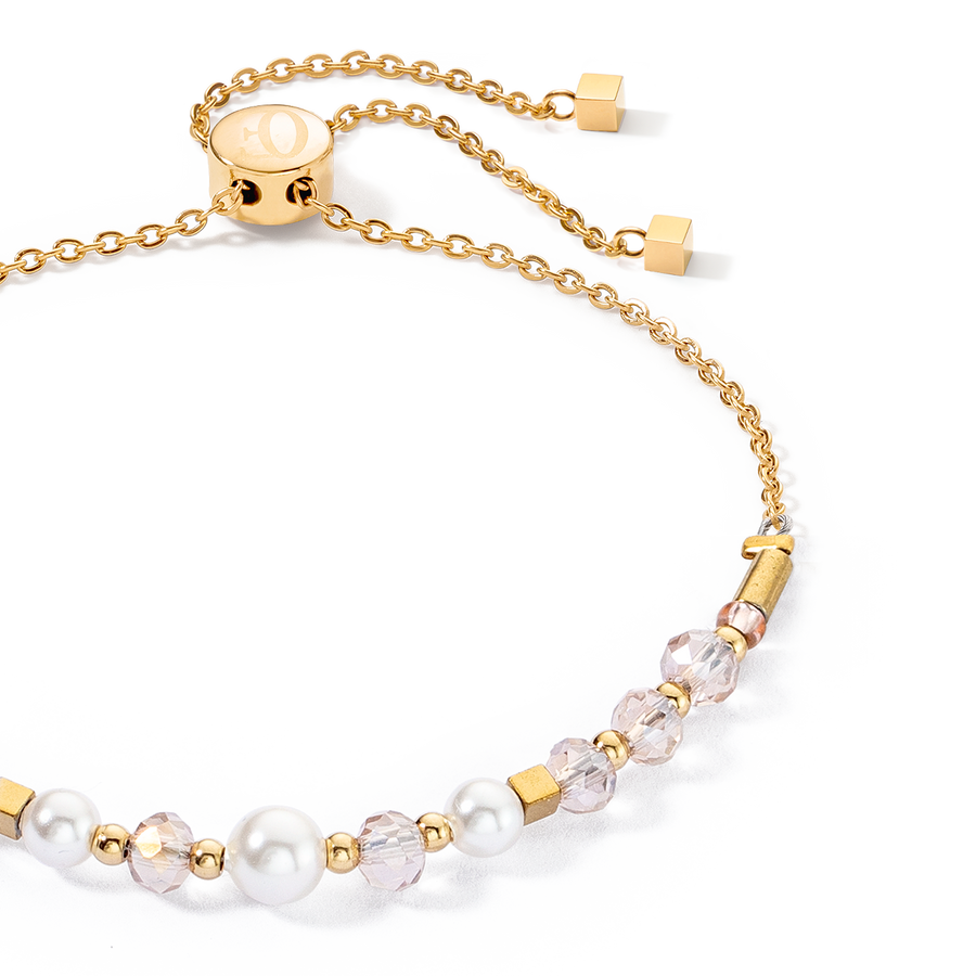 Bracciale Princess Pearls Chain oro-bianco