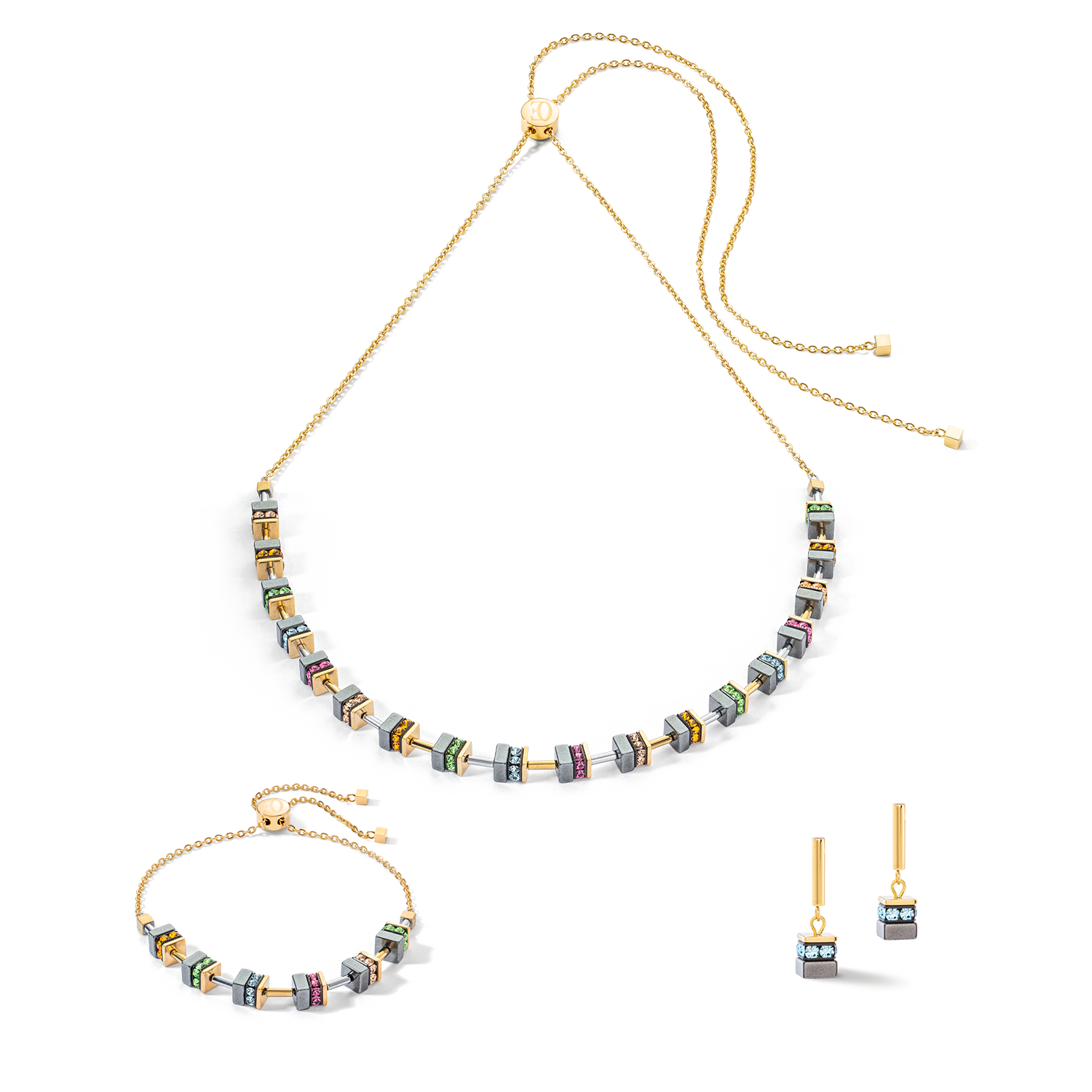 Collana Sparkling Classic Chain oro multicolore