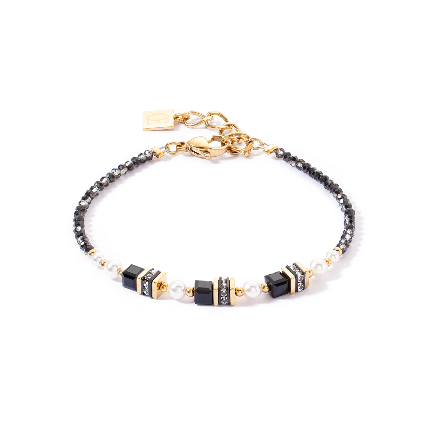 Bracciale Sparkling Princess oro-nero