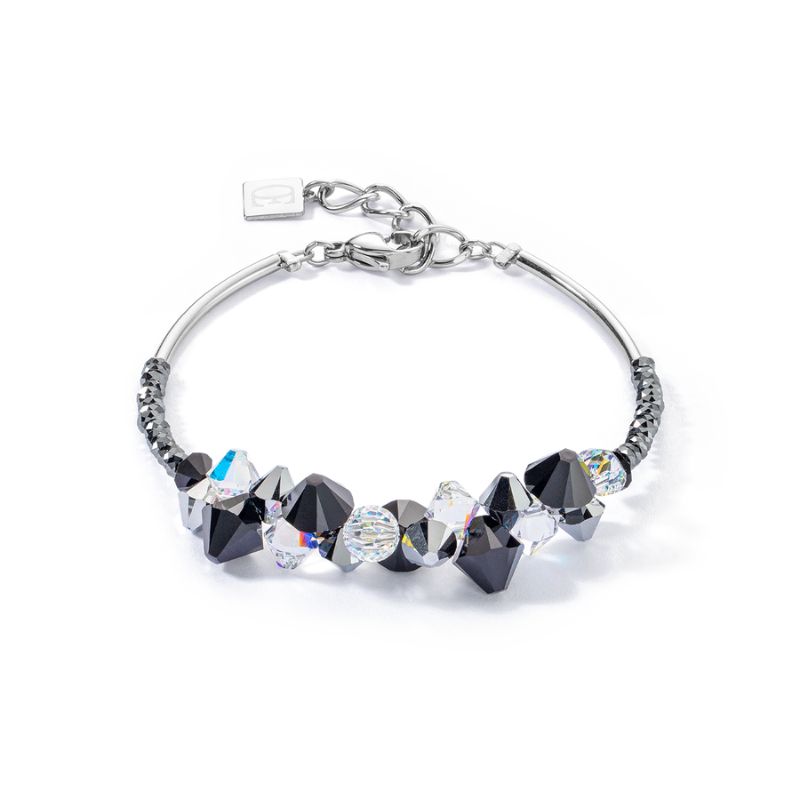 Bracciale Dancing Crystals Update argento-nero