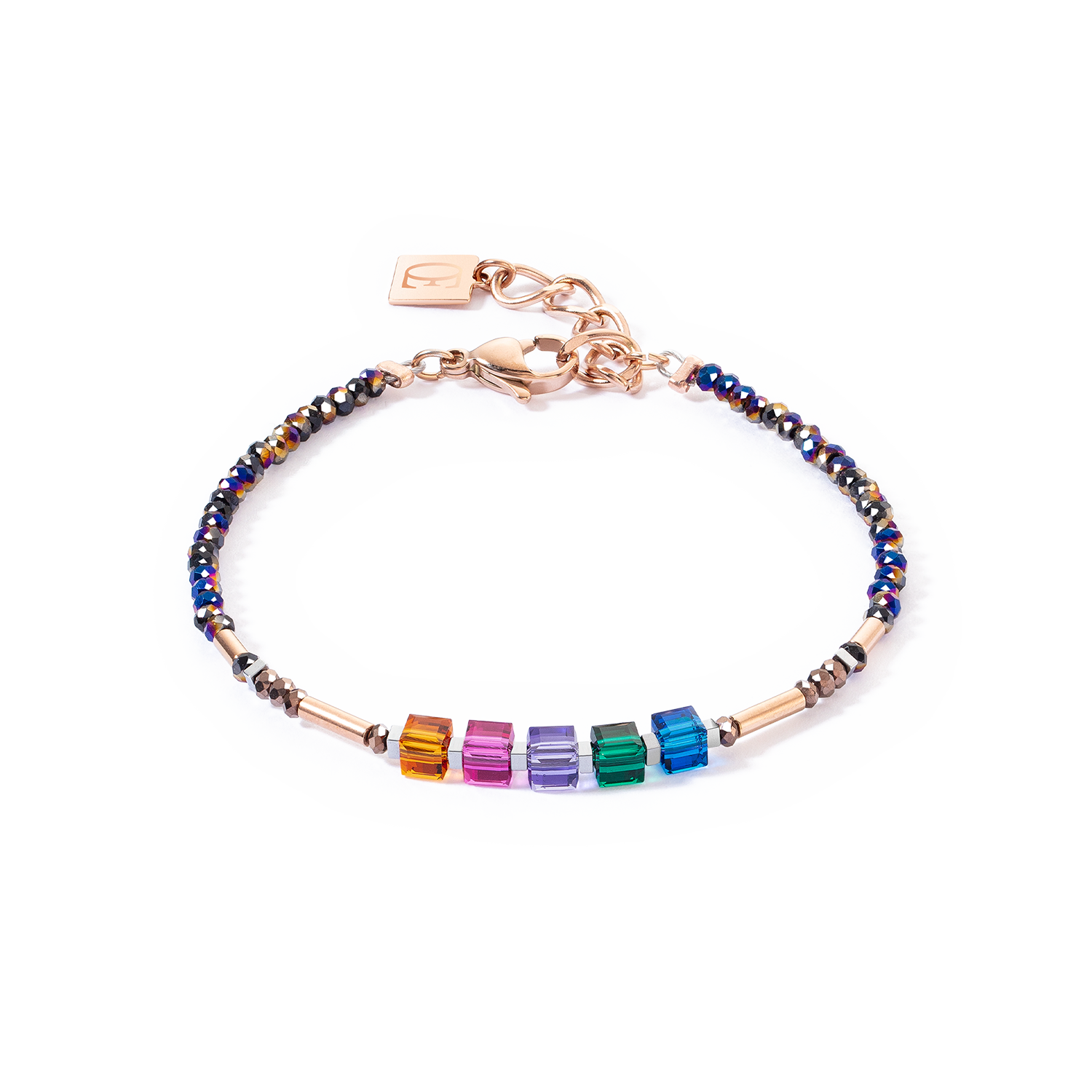 Bracciale Cube Story Minimalistic Sparkling Multicolore Autunno