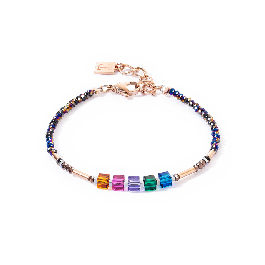 Bracciale Cube Story Minimalistic Sparkling Multicolore Autunno