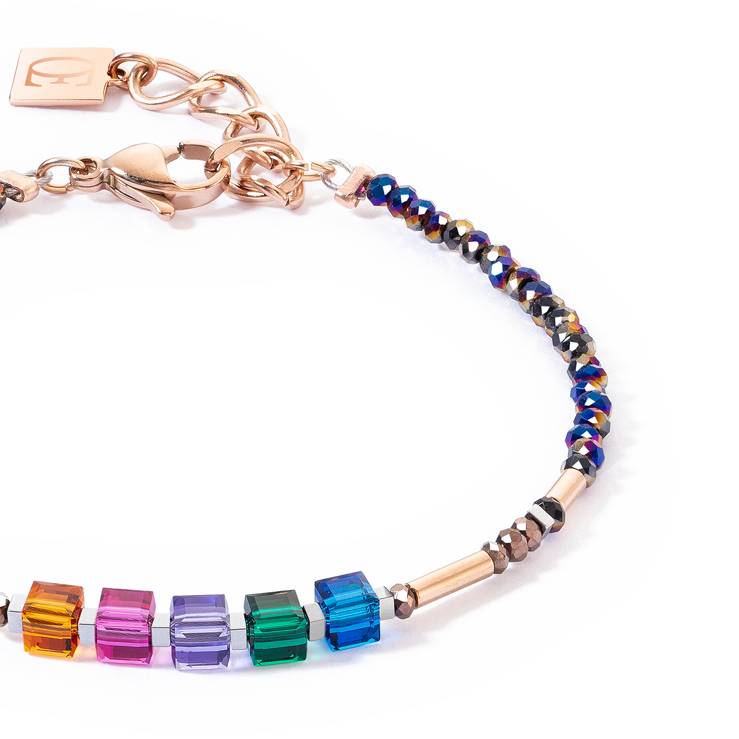 Bracciale Cube Story Minimalistic Sparkling Multicolore Autunno