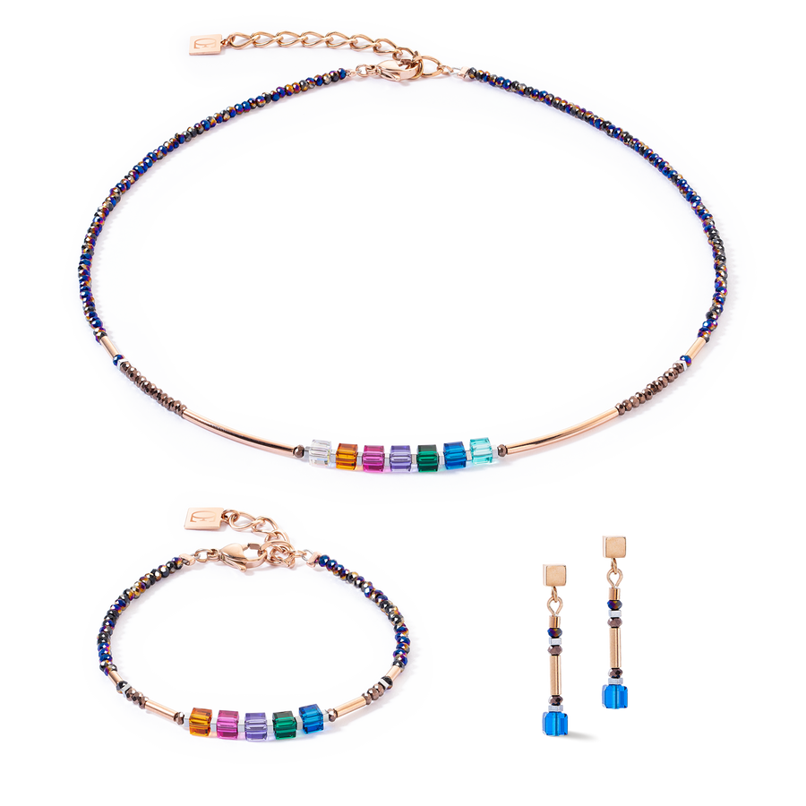 Bracciale Cube Story Minimalistic Sparkling Multicolore Autunno