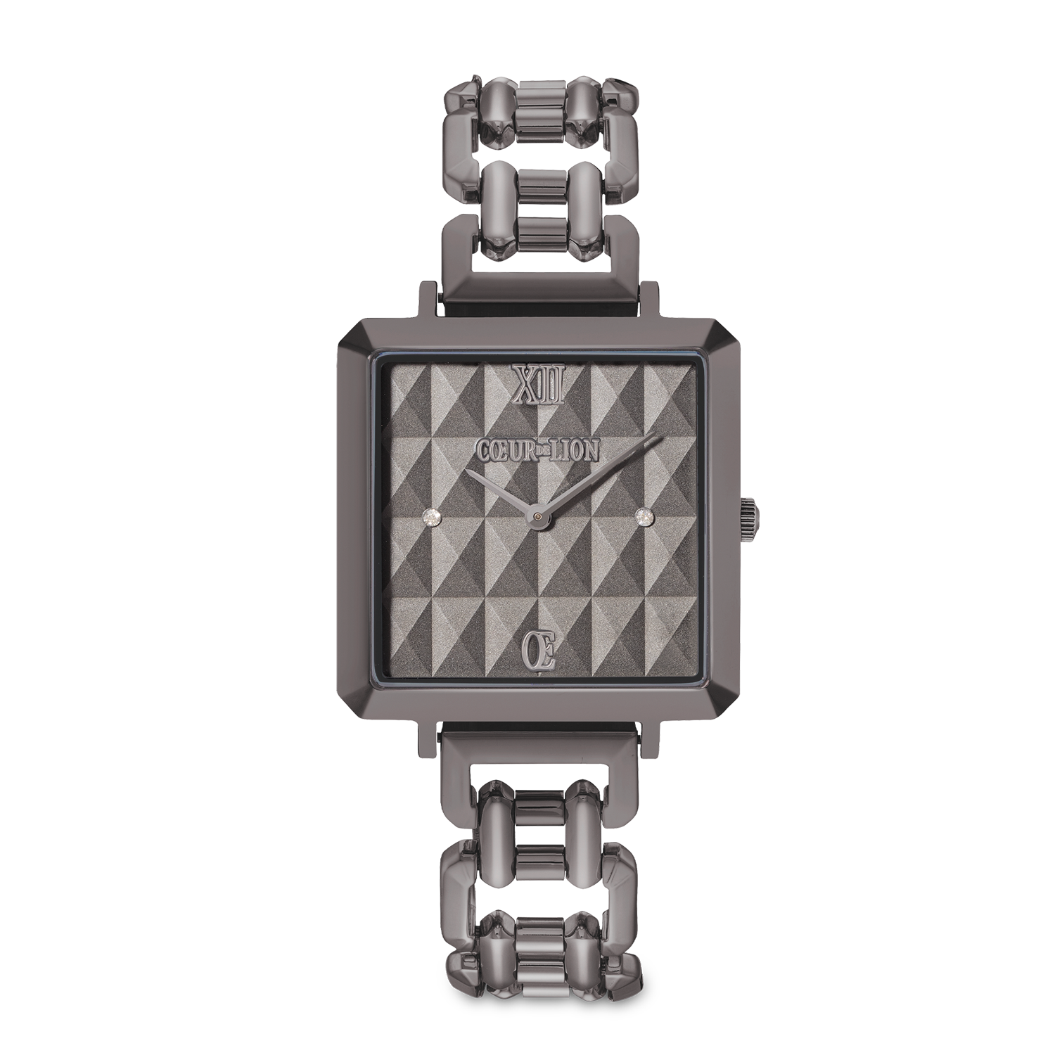 Orologio Iconic Cube Spikes Statement antracite