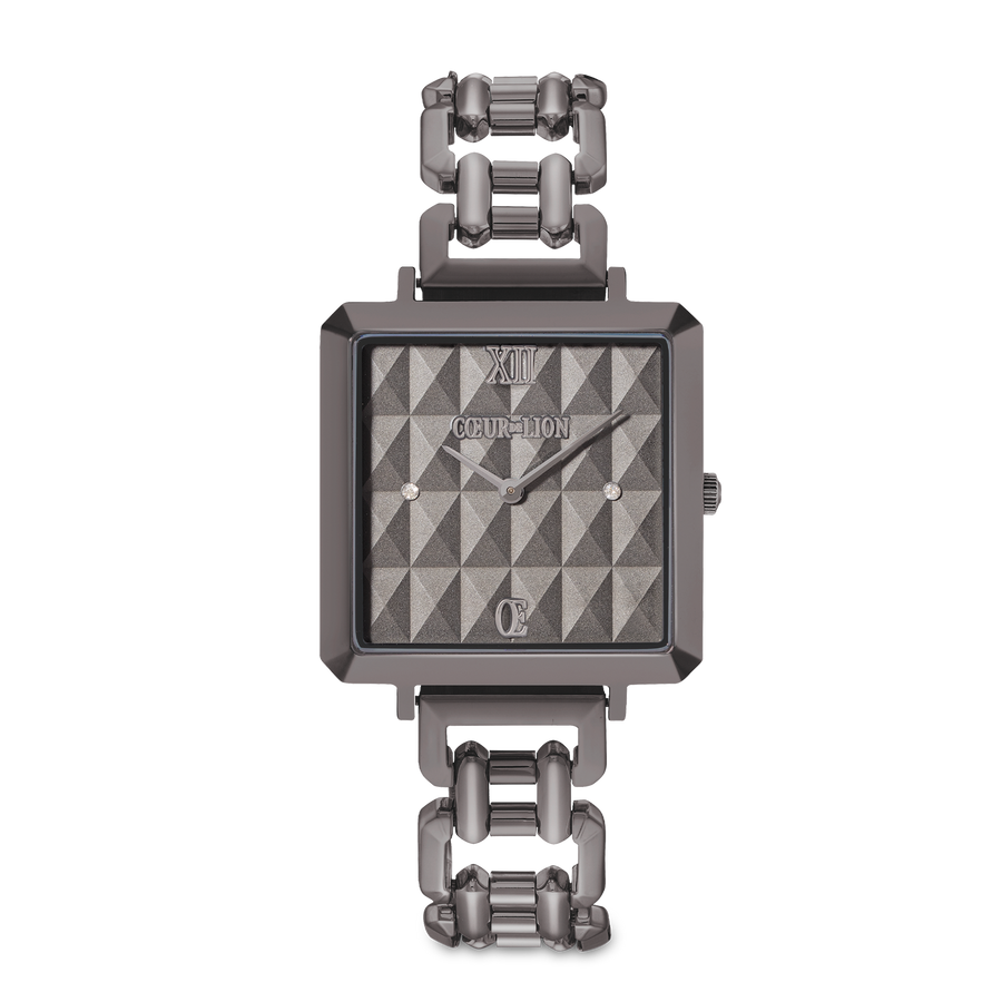 Orologio Iconic Cube Spikes Statement antracite