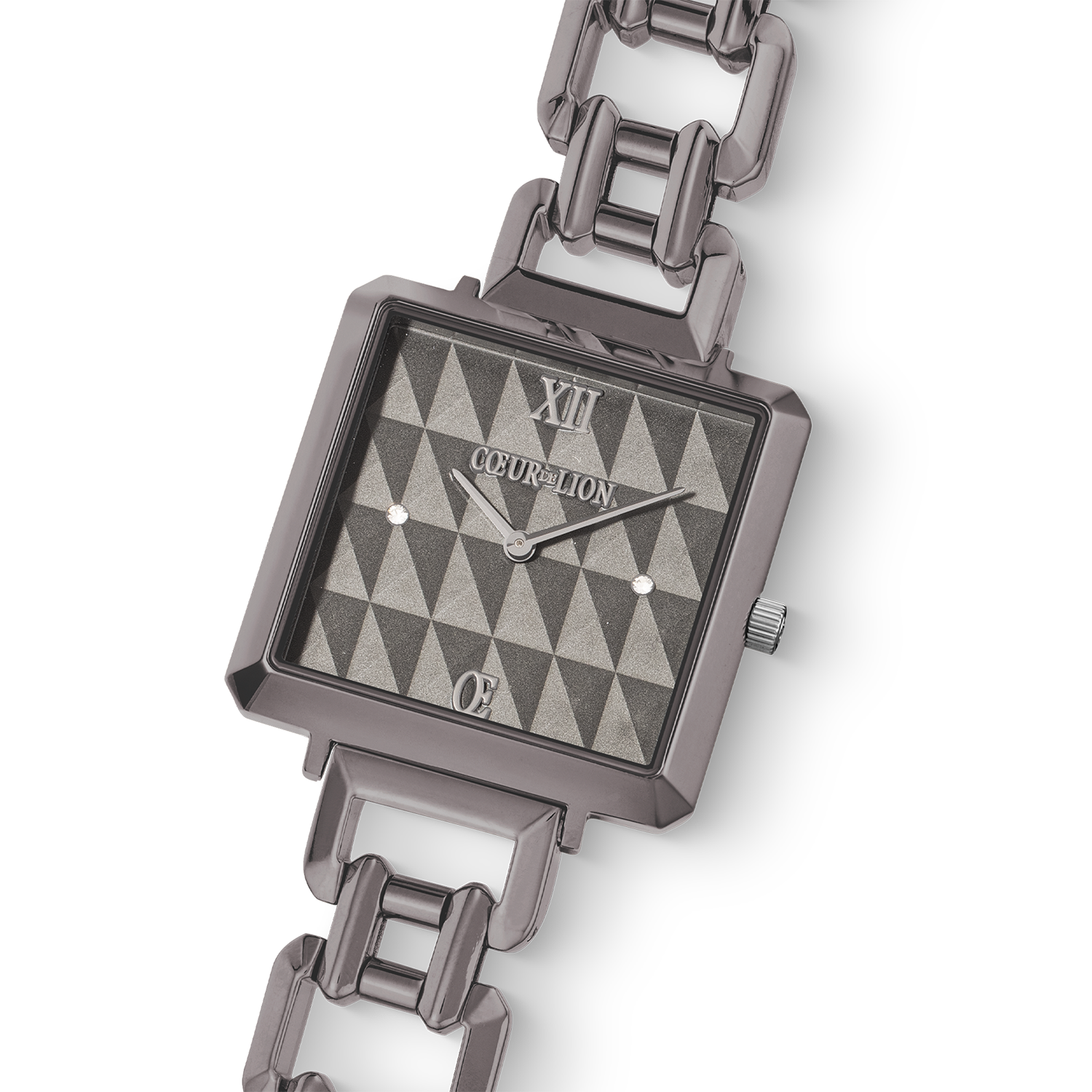 Orologio Iconic Cube Spikes Statement antracite