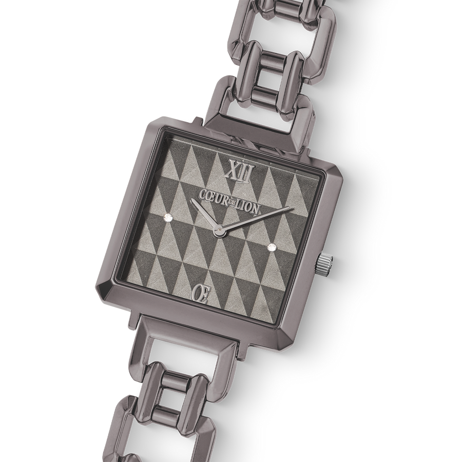 Orologio Iconic Cube Spikes Statement antracite