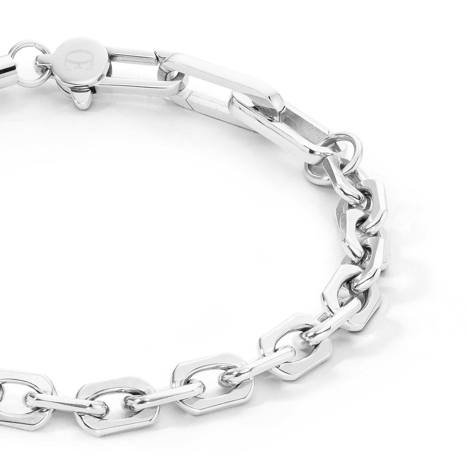 Bracciale Pearls Fusion link chain bianco