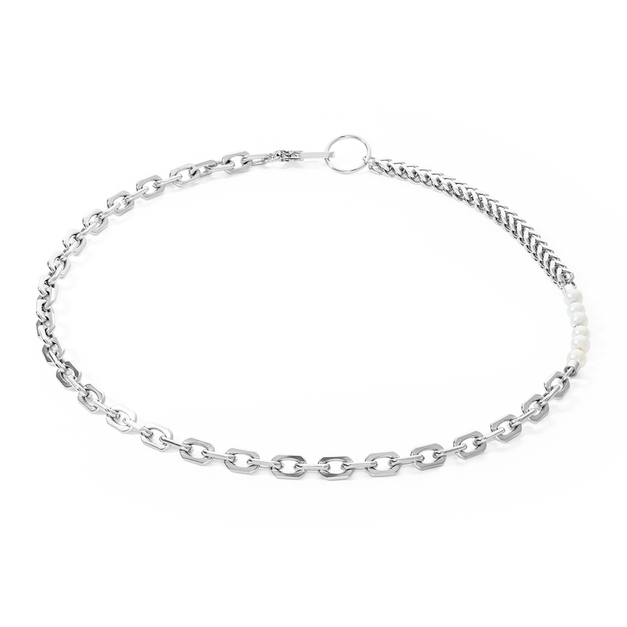 Collana Shape Shifter Perle d'acqua dolce argento