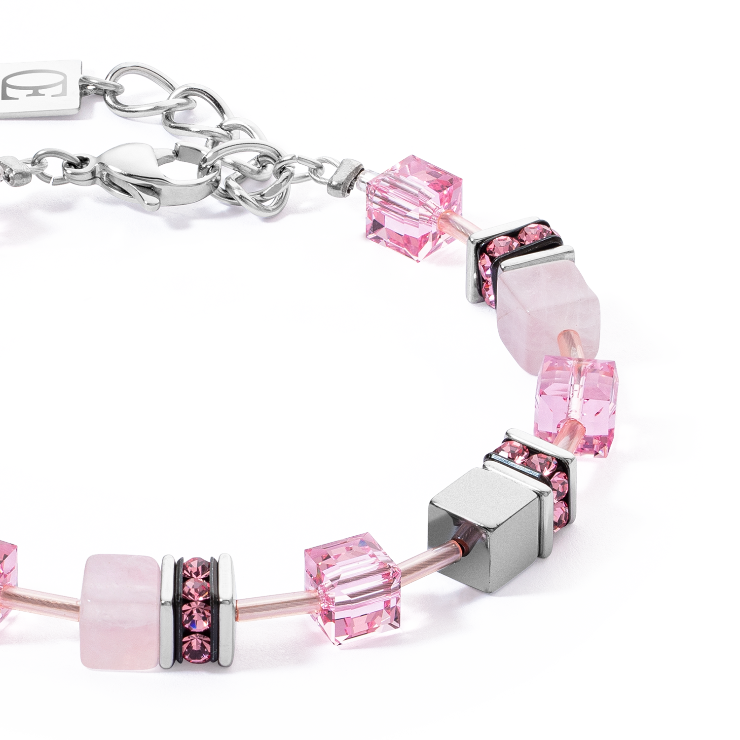 Braccialetto GeoCUBE® Iconic Precious rosa