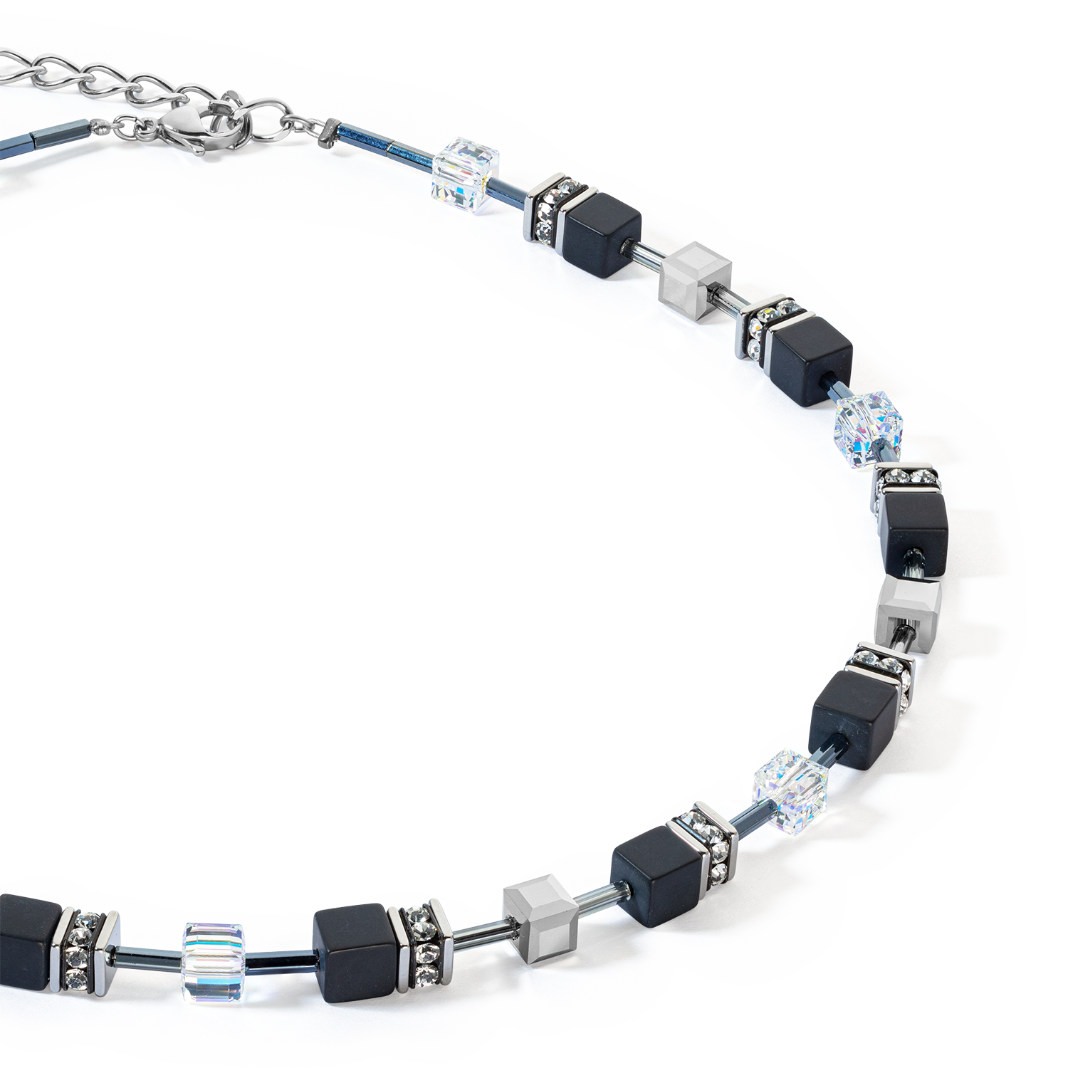 Collana GeoCUBE® Iconic Precious Onyx cristallo-nero