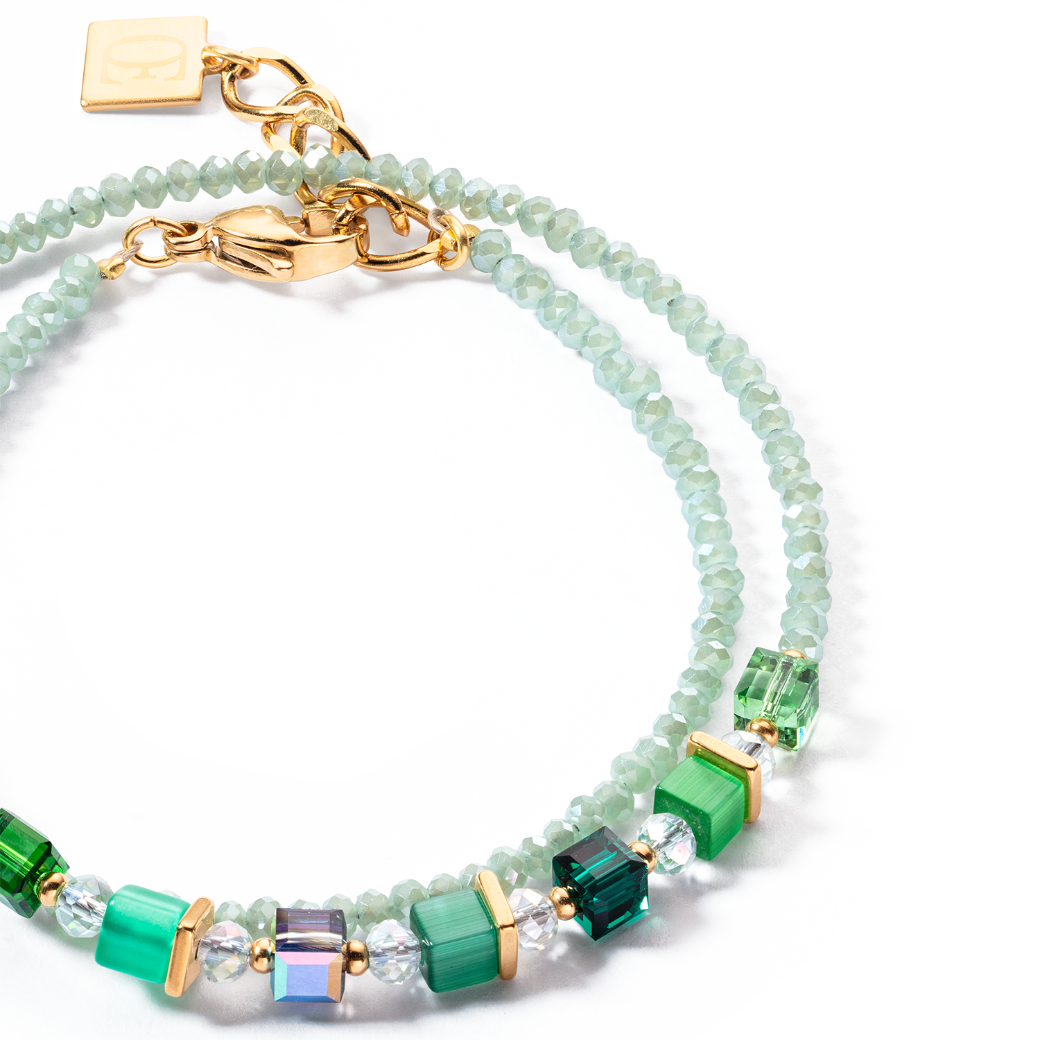 Joyful Colours Wrap bracciale oro verde