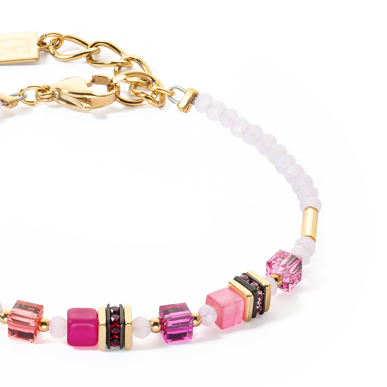 Bracciale Mini Cubes Magenta