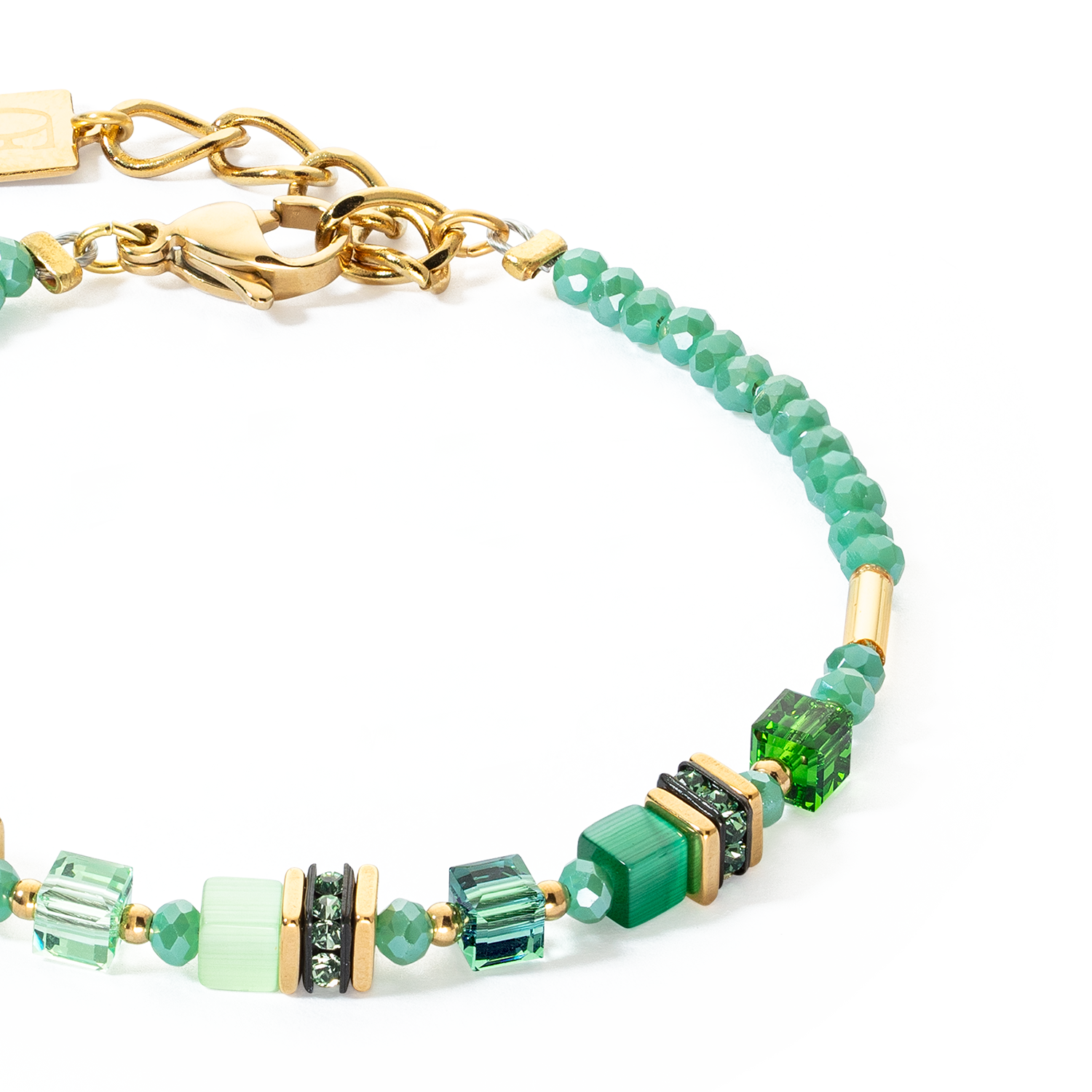 Bracciale Mini Cubes verde