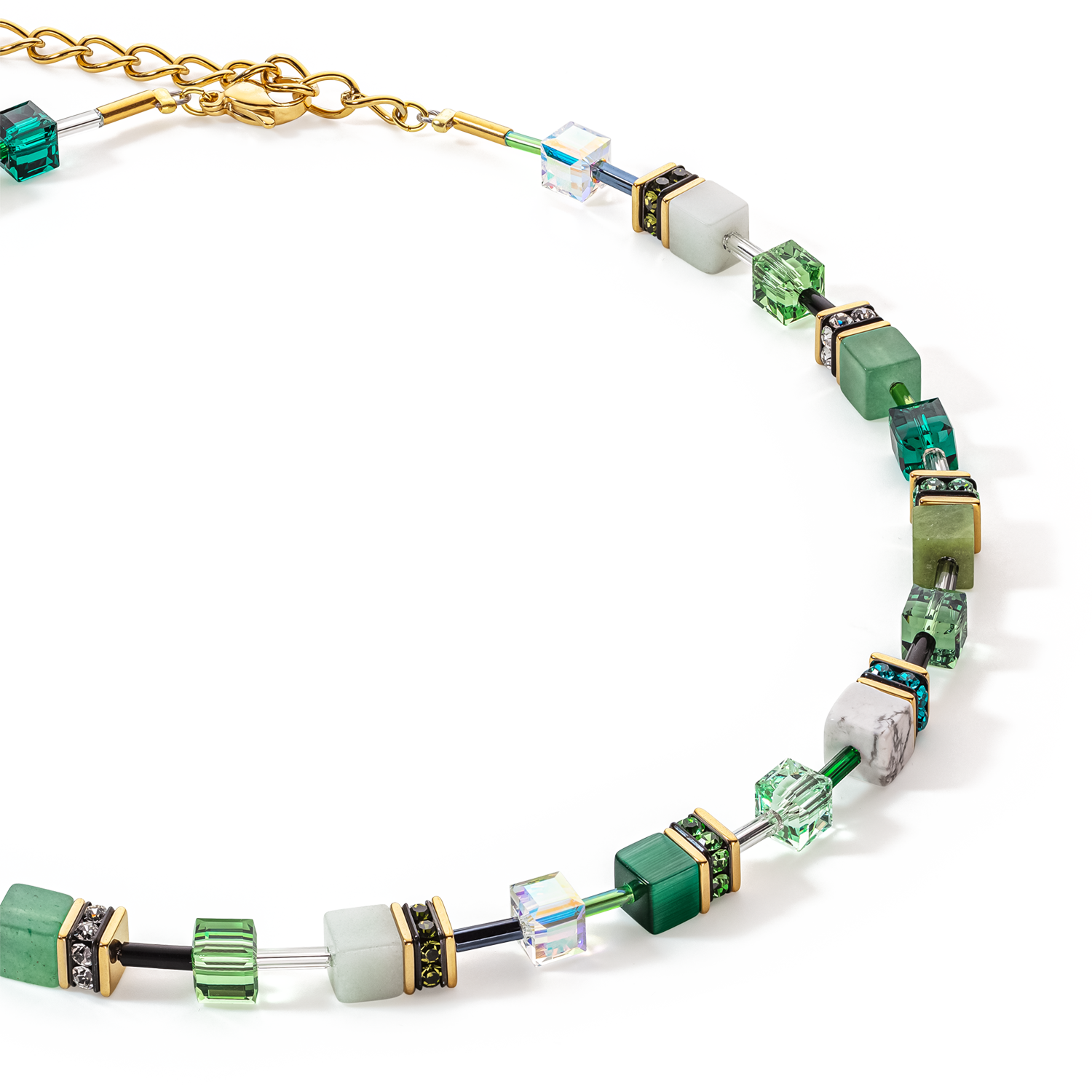 Collana GeoCUBE® Iconic Precious verde