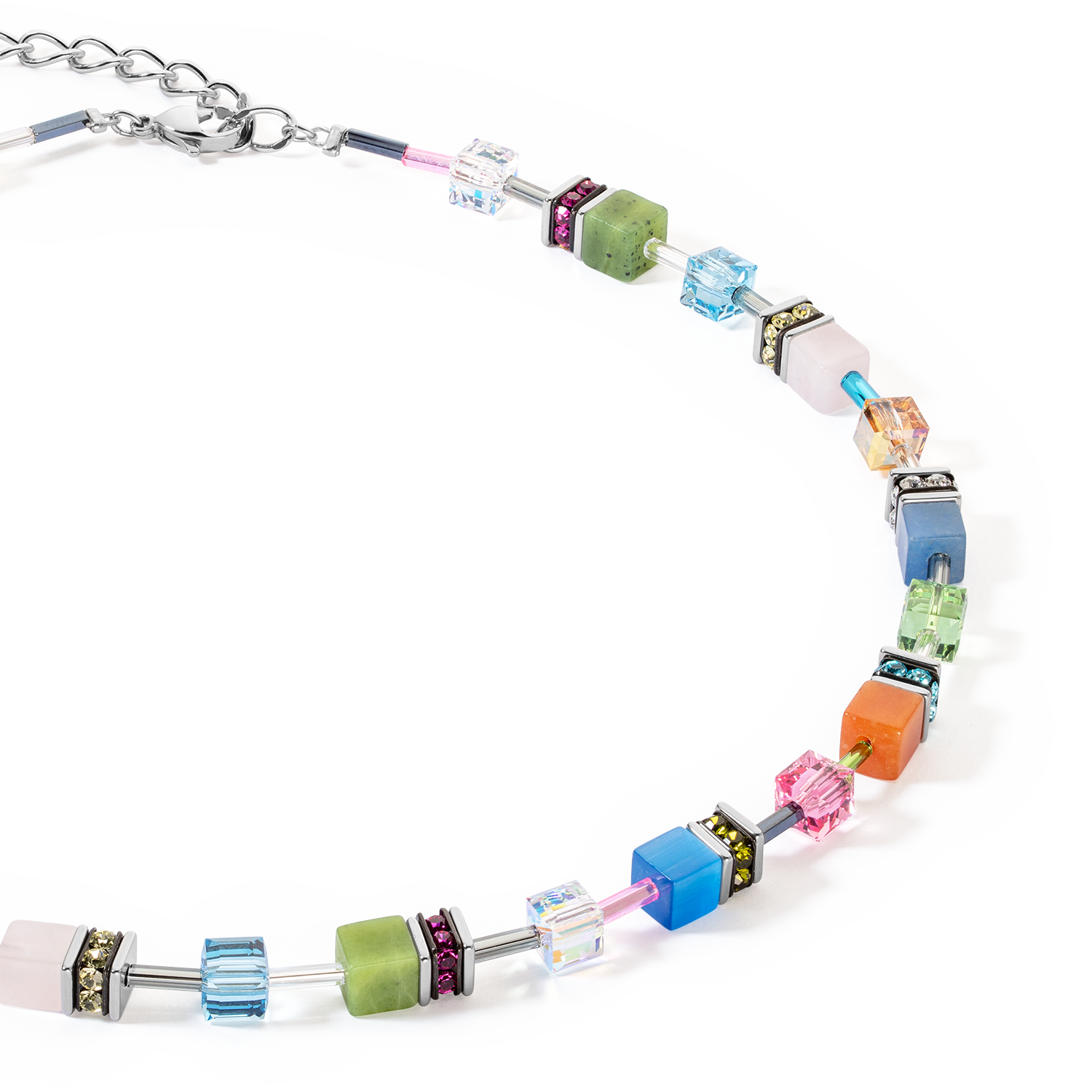 Collana GeoCUBE® Iconic Precious multicolour boho