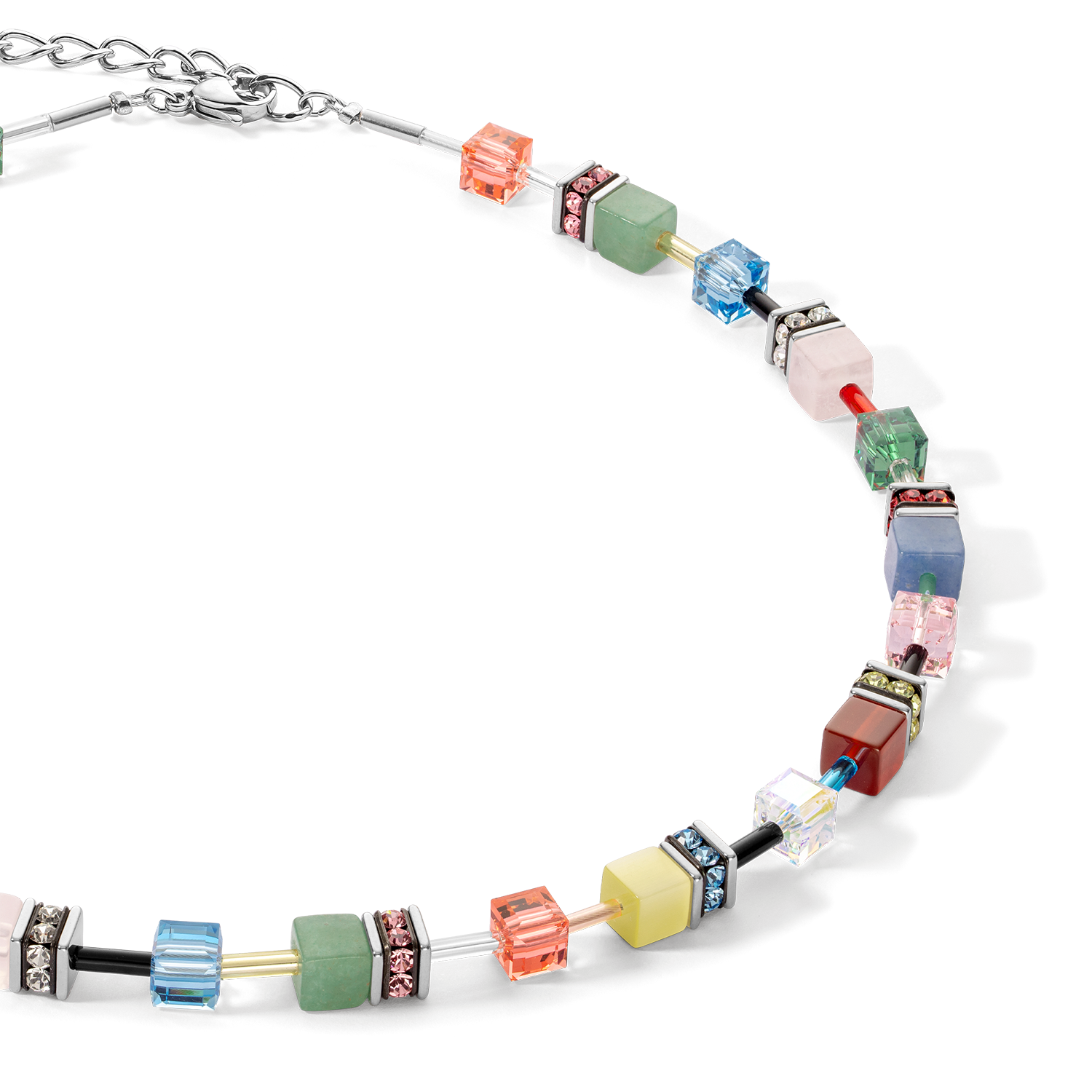 Collana GeoCUBE® Iconic Precious Multicolour Delight